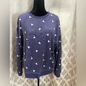 Purple Graphic Women's Sweater
